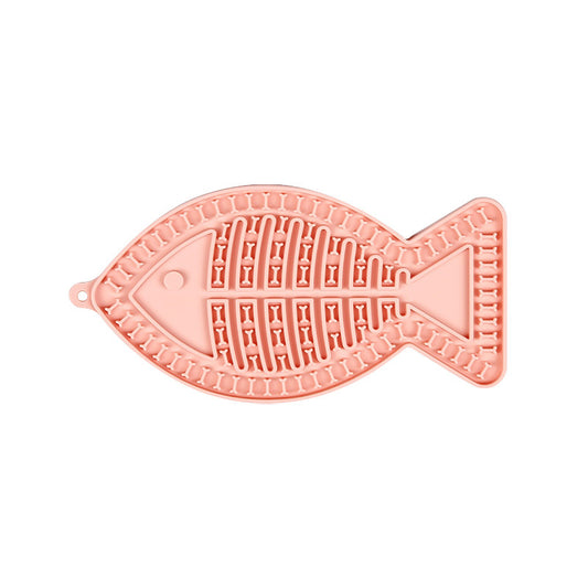 Yukkuri Mat — fish-shape silicone slow feeder lick mat
